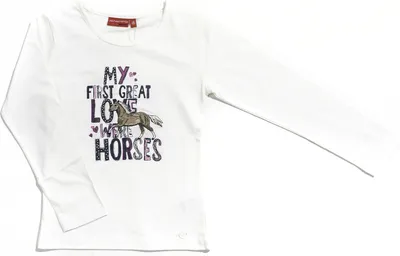 Produktbild von Langarmshirt * Für Pferdeliebhaberinnen Gr. 116 Horses * Pferde
