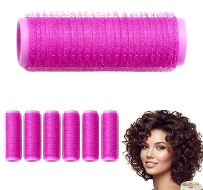 Produktbild von Klettwickler 2,5 x 6,3 cm für Locken - Haarwickler für kleine Locken und Wellen