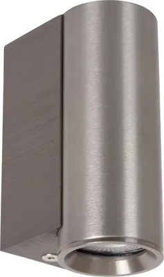 Immagine prodotto di Applique in alluminio, altezza 9 cm, grigio, attacco GU10, lampada da parete moderna