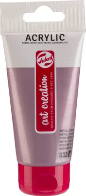 Produktbild von TALENS Art Creation - Acrylfarbe TAC 833 Metallic Pink Tube 75ml | Röhrchen A 75 Milliliter