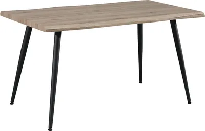 Produktbild von Esstisch Alrik mit Baumkante, Sonoma Nachbildung, MDF, 3,8 cm Tischplatte, 140x80x76 cm