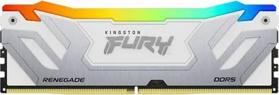 Produktbild von Kingston FURY Renegade RGB - DDR5 - Kit - 48 GB: 2 x 24 GB - DIMM 288-PIN - 4200 MHz / PC5-67200 - CL40 - 1.45 V - ungepuffert - on-die ECC - Weiß & Silber
