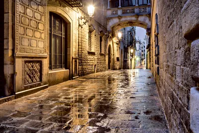 Produktbild von Fototapete - Ancient street 375x250cm - Vliestapete