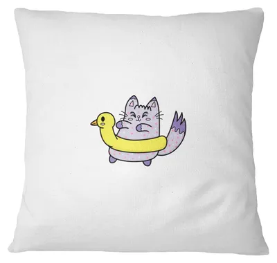 Kissenhülle 60x60 cm, Weiß, Polyester, mit Reißverschluss
