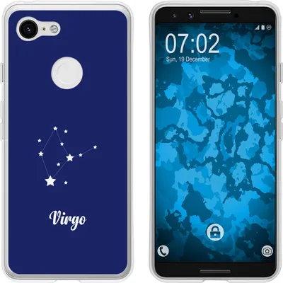 Produktbild von PhoneNatic Case kompatibel mit Google Pixel 3 Silikon-Hülle SternzeichenVirgo M2