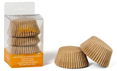 Produktbild von DECORA, 0339720 Naturfarbene Backförmchen, Bequeme Backförmchen zum Backen, Serv
