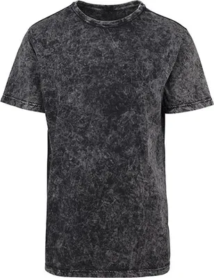 Immagine prodotto di Build Your Brand BY070 | T-shirt da uomo lavata con acido - Colore: grigio scuro bianco - Taglia: XXL