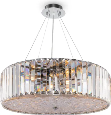 Produktbild von Maytoni Kristall-Deckenleuchte RECINTO, 8-flammig, E27, dimmbar, Chrom