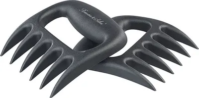 Produktbild von 2er-Set Fleisch-Krallen BBQ Claw aus hitzebeständigem Kunststoff Tatzen BPA-frei Pulled Pork Barbecue