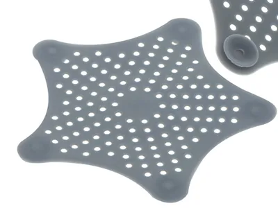 Produktbild von KIK KX9952_1 Abflusssieb aus Gummi - grau