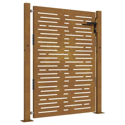 Produktbild von vidaXL Gartentor 100x150 cm Cortenstahl Quadratisches Design