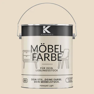 Produktbild von Kenzopaints 2,5Liter Möbelfarbe Möbellack Buntlack Farbraum - Honeyed Light
