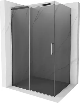 Zdjęcie produktu dla Mexen Omega kabina prysznicowa rozsuwana 130 x 100 cm, grafit, chrom - 825-130-100-01-40