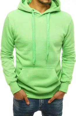 Imagen del producto de Dstreet. Sudadera con capucha para hombre, modelo Huna, color verde menta, talla L