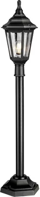Produktbild von Wegeleuchte Kinsale 1xE27 Polymer, Polycarbonat schwarz H:118cm L:25,5cm B:25,5cm IP44