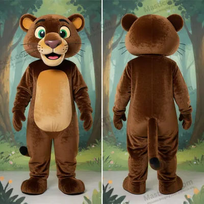 Immagine prodotto di Costume da mascotte MASTICOT pantera nera elegante