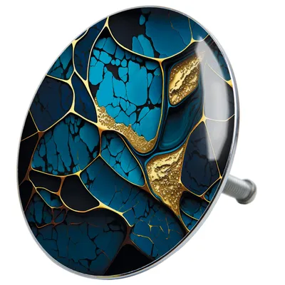 Produktbild von SANILO® Badewannenstöpsel, Marmor Cobalt