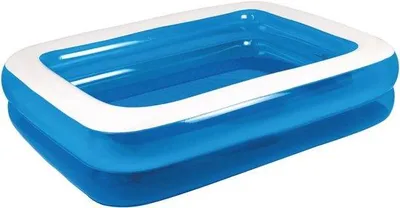Productafbeelding van Famanu opblaasbaar rechthoekig familiezwembad, 200 x 150 cm - Ideaal voor kinderen vanaf 6 jaar