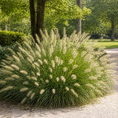 Produktbild von Stauden Gänge 3 x Pennisetum alopecuroides im 1 Liter Topf - Lampenputzergras - Weiche Halme für bewegte Gartenszenen - Winterhart - Mehrjährig