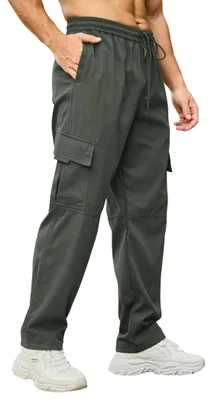Imagen del producto de Pantalones de trabajo para hombre, ligeros con cintura elástica