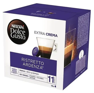 Produktbild von Nescafé Dolce Gusto Espresso Ristretto Ardenza, Kräftig, Kaffee, Kaffeekapsel, 16 Kapseln / Portionen