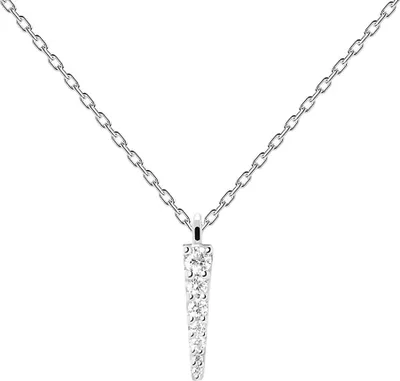 Immagine prodotto di Collana a forma di picco con ciondolo affusolato - Argento 925