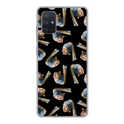 Produktbild von MuchoWow® Handyhülle Schutzhülle Hülle für Samsung Galaxy A71 Das Mädchen mit dem Perlenohrring - Muster - Vermeer Silikon Softcase Handy Hülle - Kartenbesitzer