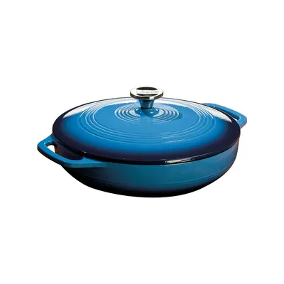 Produktbild von Emaillierter Gusseisentopf - blau 3.5L / Lodge
