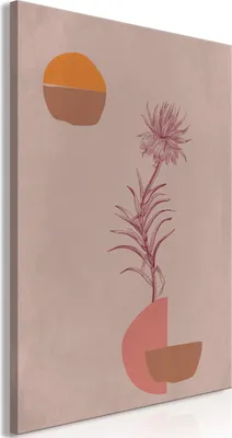 Produktbild von Italienischer Leinwand Leinwandbild - Hydrangea (1 Part) Vertical 20x30 cm Blätter b-C-0668-b-a