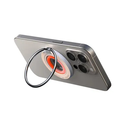 Zdjęcie produktu dla JOYROOM JR-ZS383, Pierścień magnetyczny, Pomarańczowy, Kopolimer akrylonitrylo-butadieno-styrenowy (ABS), Poliwęglan (PC), Cynk, Silikon, Apple, IP12/13/14/15, 1 szt.