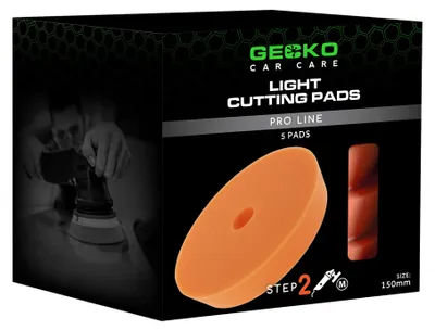 Image de Disques de polissage Gecko, orange, taille moyenne, 150 mm, lot de 5