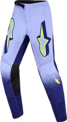 Zdjęcie produktu dla Dziecięce spodnie motocrossowe Alpinestars Supertech Scenz, fioletowy/neonowy żółty, 22