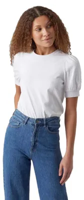 Produktbild von Vero Moda 10275520_5_62, T-Shirt, Weiblich, Weiß, L, 1 Stück(e), Wash with similar colors; Wash with similar colors, Line dry in the shade