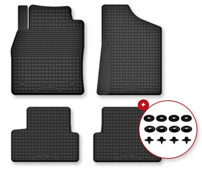 Produktbild von Gummi-Fußmatten für Mazda MX-30 2020- (Crossover) – 4-tlg, Schwarz, Semi-Universal, angepasst – Wielganizator Semi-Universal