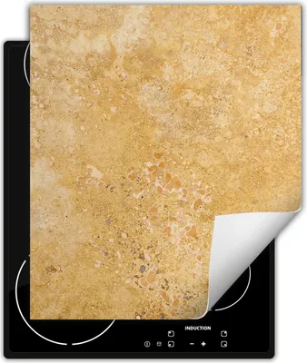 Produktbild von DarHaus Herdabdeckplatte 45x52 cm Anti Rutsch Matte Aufrollbar, goldene - Schiefer