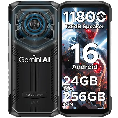 Produktbild von Doogee Blade 20 Pro, 16,8 cm (6.6"), 6 GB, 256 GB, 50 MP, Android 15, Schwarz, Grau