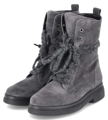 Produktbild von Gabor Damen Schnürstiefeletten Grau Rauleder Größe: 44