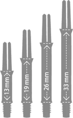 Produktbild von L-Style L Shafts Clear Straight 130 Extra Short