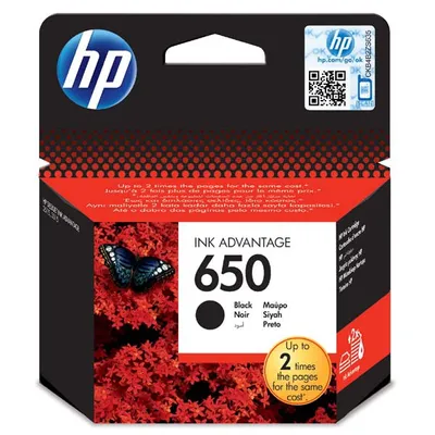 Produktbild von HP Tintenpatrone 650/Schwarz/360 Seiten