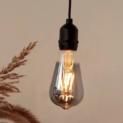 Produktbild von Hängelampe außen Batterie (4xAA exkl.) + Fernbedienung, ST64 Ø6,4x13,8cm, dimmbar