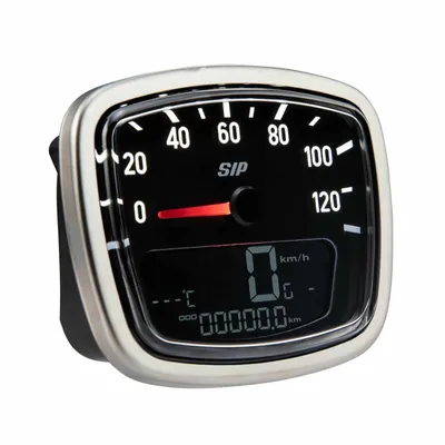 Zdjęcie produktu dla SIP Obrotomierz 2.0 Cyfrowy/analogowy prędkościomierz 120 km/h 12,000 rpm Czarny LCD