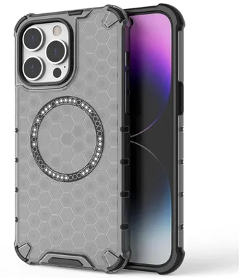 Zdjęcie produktu dla Techsuit - HoneyComb Shield MagSafe - Etui na iPhone 14 Pro - czarne