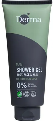 Productafbeelding van Derma Man douchegel body & face (350 ml)