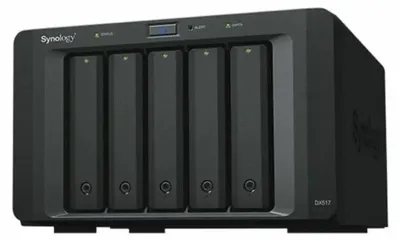 Produktbild von Synology DX517, 0 TB, 3,91 kg, Desktop, Schwarz