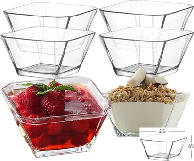 Image de Lot de 6 coupes à dessert élégantes, 300 ml