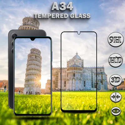 Obrázek produktu pro Samsung Galaxy A34 - tvrzené sklo 9H - 3D ochrana displeje v super kvalitě
