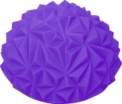 Productafbeelding van PVC-bal, stressverlichting, yogamassageapparaat, halvemaanvormige voetmassageballen, spierontspanning, paars