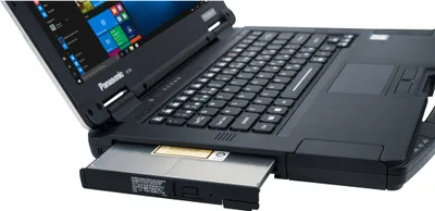 Produktbild von Panasonic FZ-VDM551U, Schwarz, Laptop, DVD Super Multi, DVD+R, DVD+R DL, DVD+RW, DVD-R DL, DVD-RAM, DVD-ROM, 133,7 mm, 144,9 mm