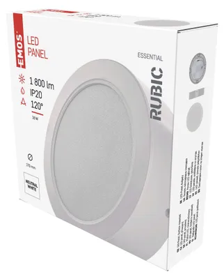LED svítidlo RUBIC 17 cm, 18 W, neutrální bílá