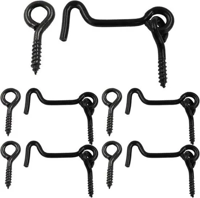 Produktbild von Famanu Haken mit Sicherheitsverschluss - 5 cm - Schwarz